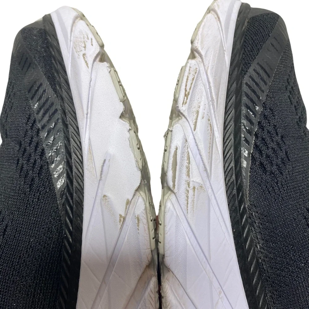 Hoka One One Clifton 6 Running Shoes Black/White 1102872 BWHT - Men's Size 10.5 - Picture 7 of 10